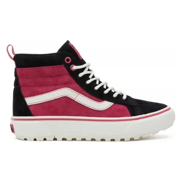 Vans sk8-hi trainers in black & red