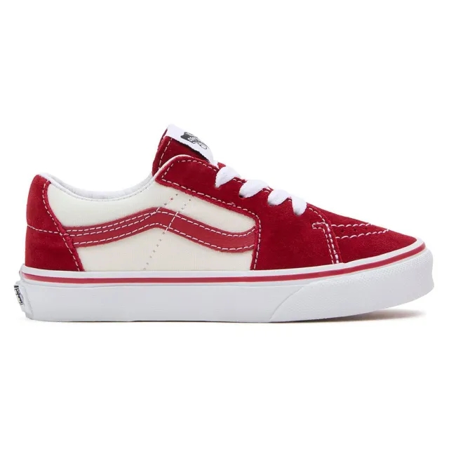 Vans white & red sk8-low Junior trainers