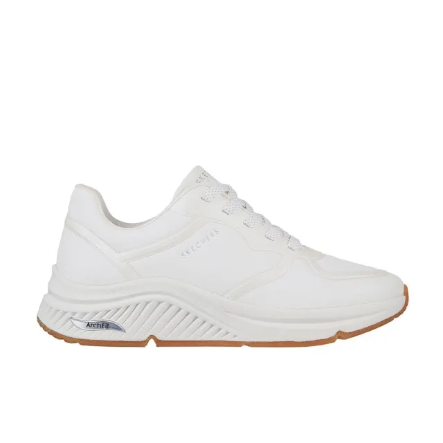 Skechers Women's Arch Fit S-Miles - Mile Makers Sneaker in White