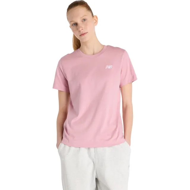New Balance  SMALL LOGO T-SHIRT  women's T shirt in Beige