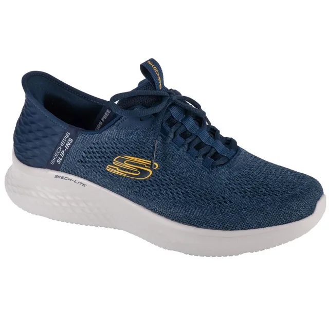 Skechers Men's Slip-ins: Skech-Lite Pro - Primebase Sneaker in Navy Blue/Yellow