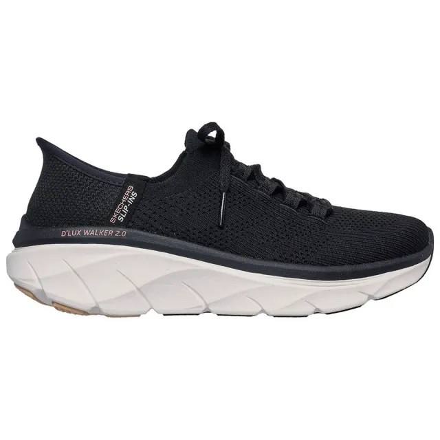 Skechers Women's Slip-ins Relaxed Fit: D'Lux Walker 2.0 - Thrill Movement Sneaker in Black/Tan