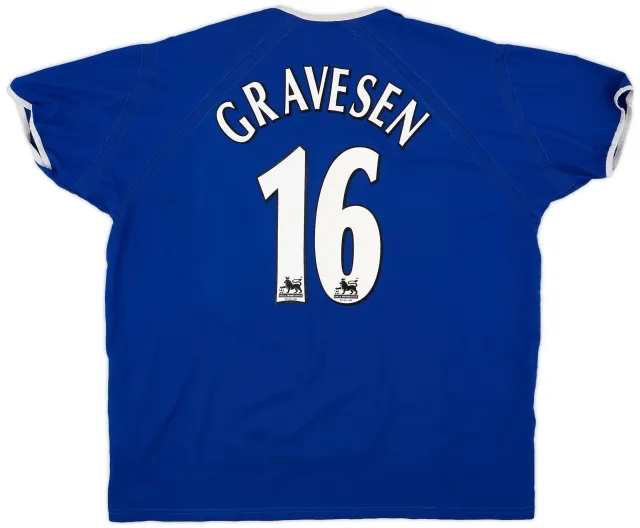Puma 2003-04 Everton Home Shirt Gravesen #16 - 7/10 - (XXL)