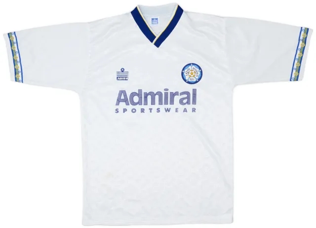 Admiral 1992-93 Leeds United Home Shirt - 7/10 - (L)