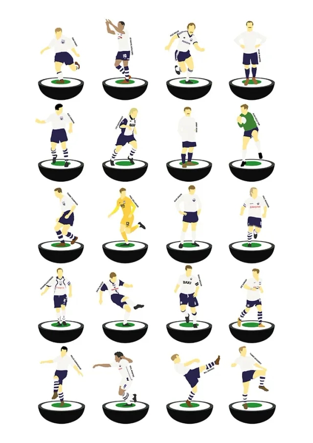 Accessories 1883-2020 Preston Subbuteo A3 Print/Poster