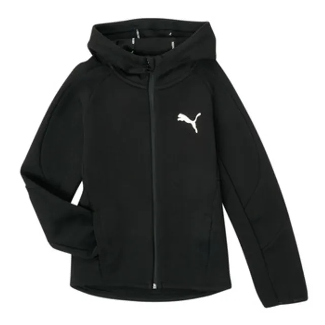 Puma  EVOSTRIPE CORE FZ HOODIE  boys's Children's sweatshirt in Black