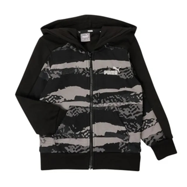 Puma  ALPHA FULL ZIP HOODIE  boys's Children's sweatshirt in Grey