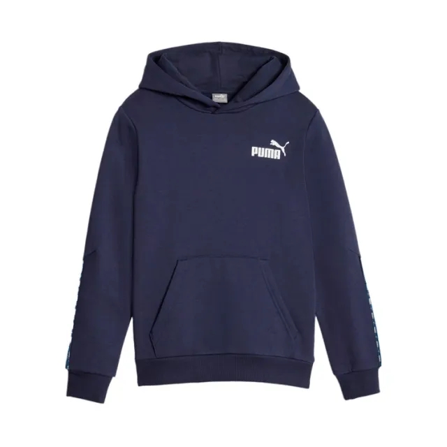 Puma  ESS TAPE CAMO HOODIE FL B  boys's Children's sweatshirt in Marine