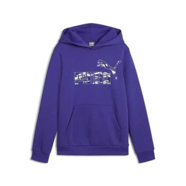 Puma  ESS+ CAMO HOODIE FL  boys's Children's sweatshirt in Purple
