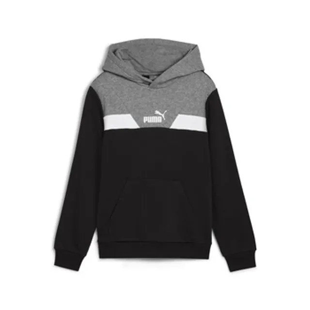 Puma  POWER COLORBLOCK HOODIE TR  boys's Children's sweatshirt in Black
