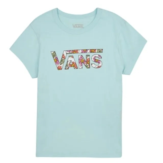 Vans  ELEVATED FLORAL FILL MINI  girls's Children's T shirt in Blue