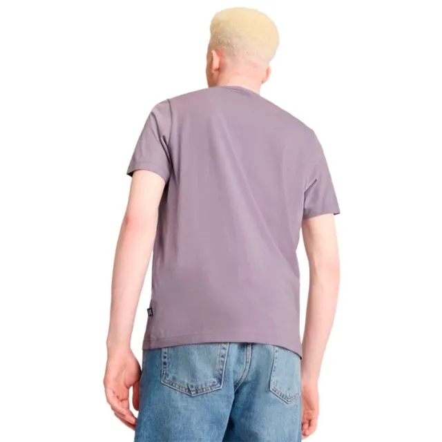 Puma  ESS+ 2 COL SMALL LOGO TEE  men's T shirt in Purple