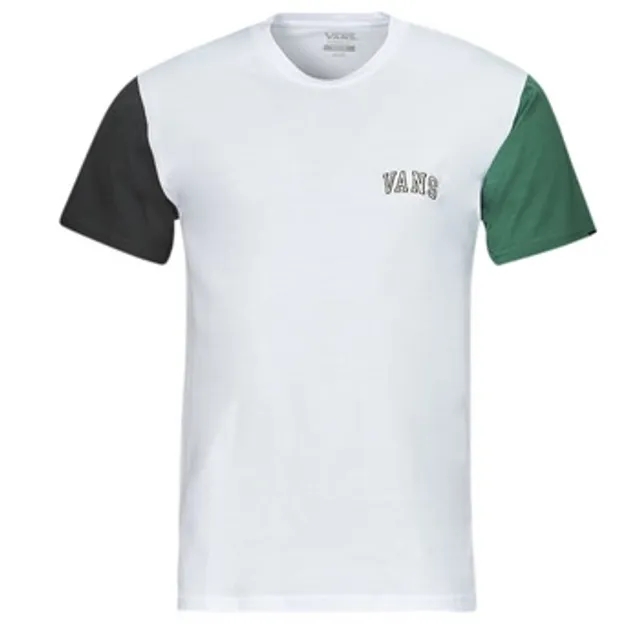 Vans  COLORBLOCK VARSITY SS TEE  men's T shirt in White