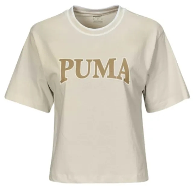 Puma  PUMA SQUAD GRAPHIC TEE  women's T shirt in Beige
