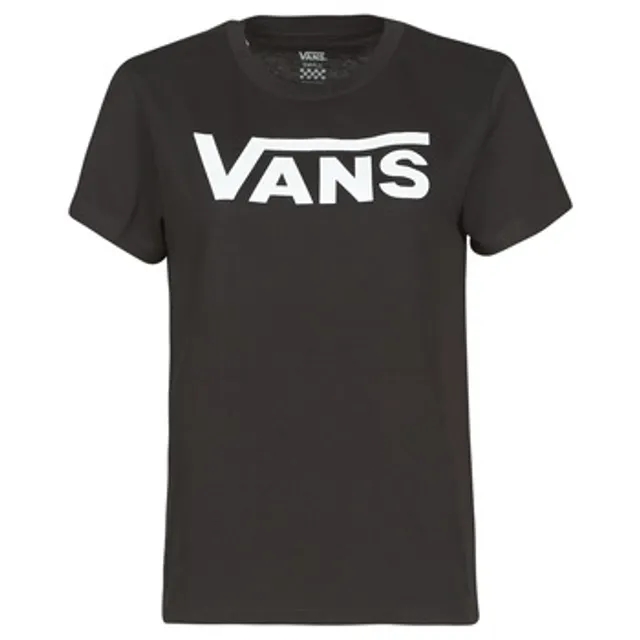 Vans  FLYING V CREW TEE  women's T shirt in Black