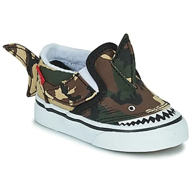 Vans  Slip-On V Shark  boys's Children's Shoes (Trainers) in Black