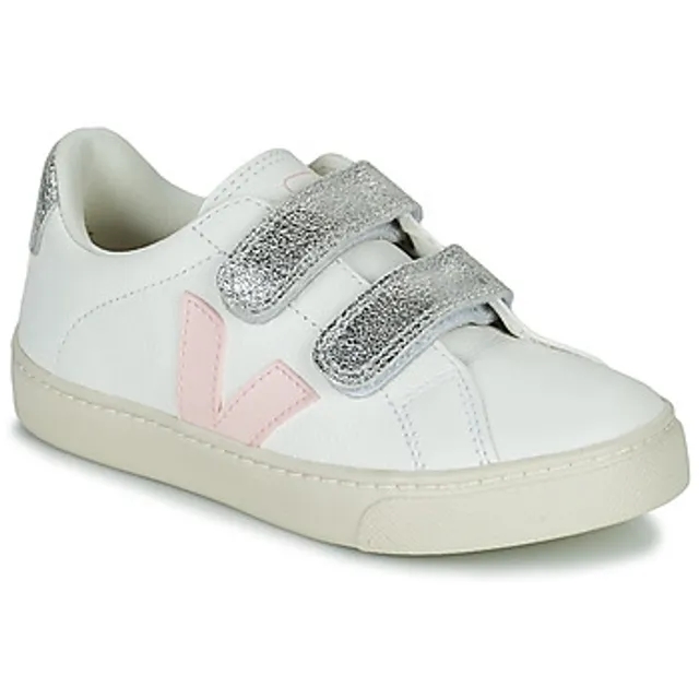 Veja  SMALL ESPLAR VELCRO  girls's Children's Shoes (Trainers) in White