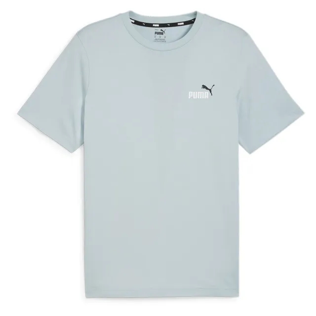 Puma  ESS+ 2 COL SMALL LOGO TEE  men's T shirt in Blue