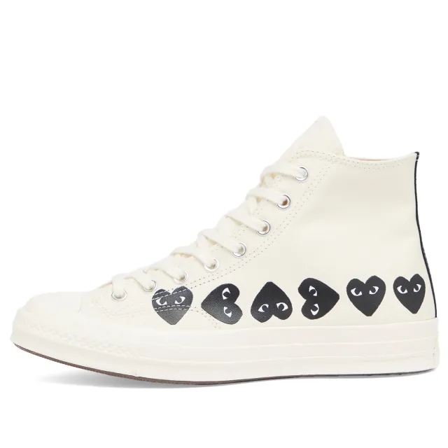Comme des Garçons Play Men's x Converse Multi Heart High Sneaker Beige