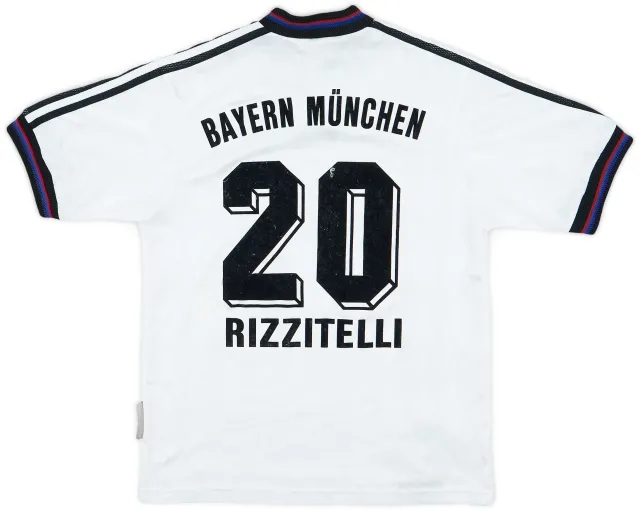 adidas 1996-98 Bayern Munich Away Shirt Rizzitelli #20 - 8/10 - (XL.Boys)