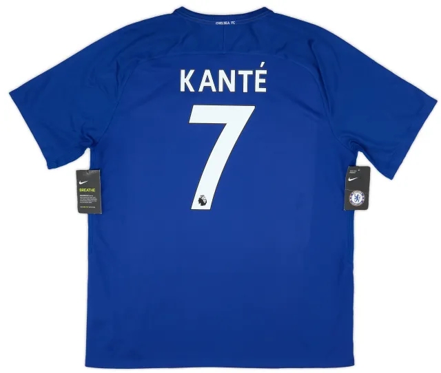 adidas 2017-18 Chelsea Home Shirt Kante #7 (XL)