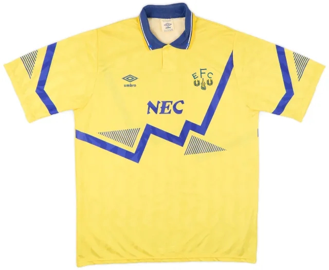 Umbro 1990-92 Everton Away Shirt - 8/10 - (L)
