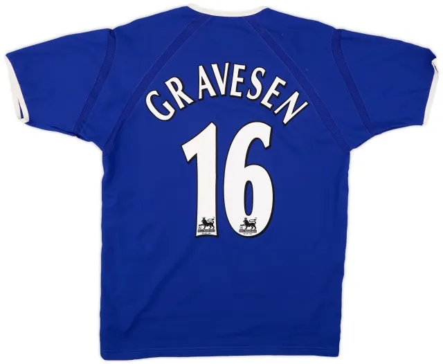 Puma 2003-04 Everton Home Shirt Gravesen #16 - 6/10 - (M)