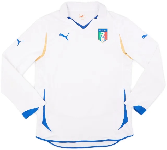 Puma 2010-12 Italy Away L/S Shirt - 8/10 - (L)