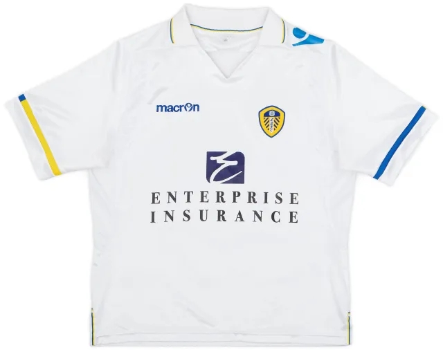 Macron 2011-12 Leeds United Home Shirt - 7/10 - (XL.Boys)