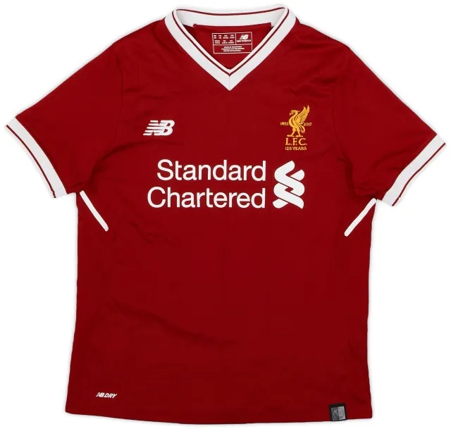 NewBalance 2017-18 Liverpool 125 Years Home Shirt - 8/10 - (M.Boys)