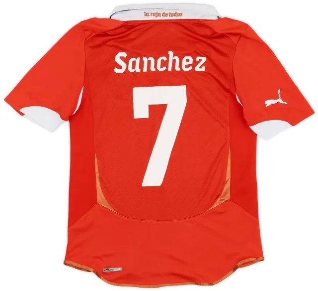 Puma 2011-12 Chile Home Shirt Sanchez #7 - 5/10 - (S)