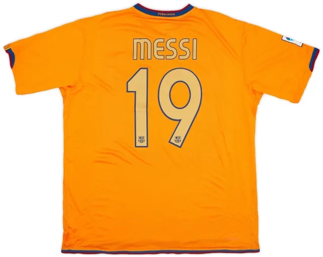 Nike 2006-08 Barcelona Away Shirt Messi #19 - 9/10 - (XL)