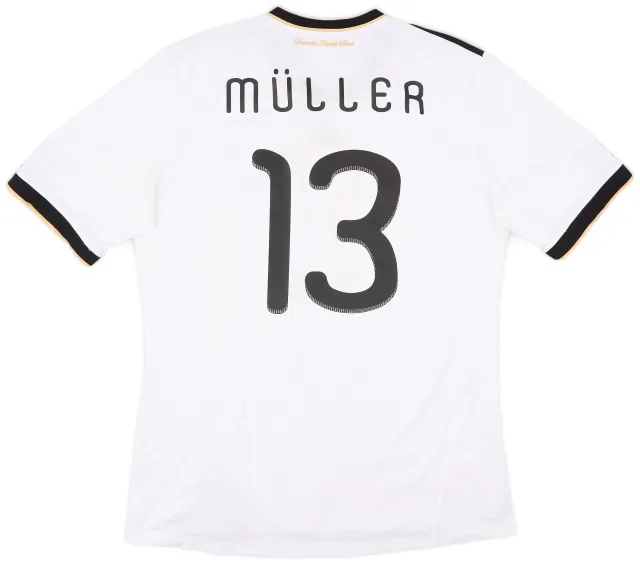 adidas 2010-11 Germany Home Shirt Muller #13 - 6/10 - (XL)