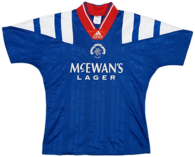 adidas 1992-94 Rangers Home Shirt - 7/10 - (S)
