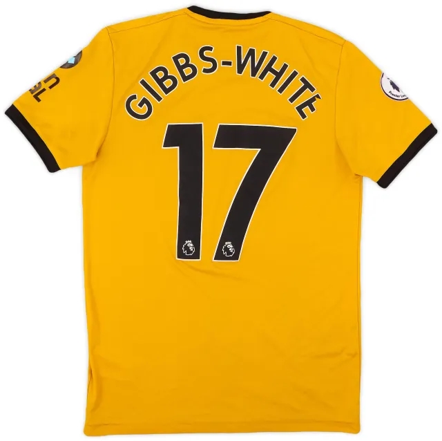 adidas 2018-19 Wolves Home Shirt Gibbs-White #17 - 5/10 - (S)