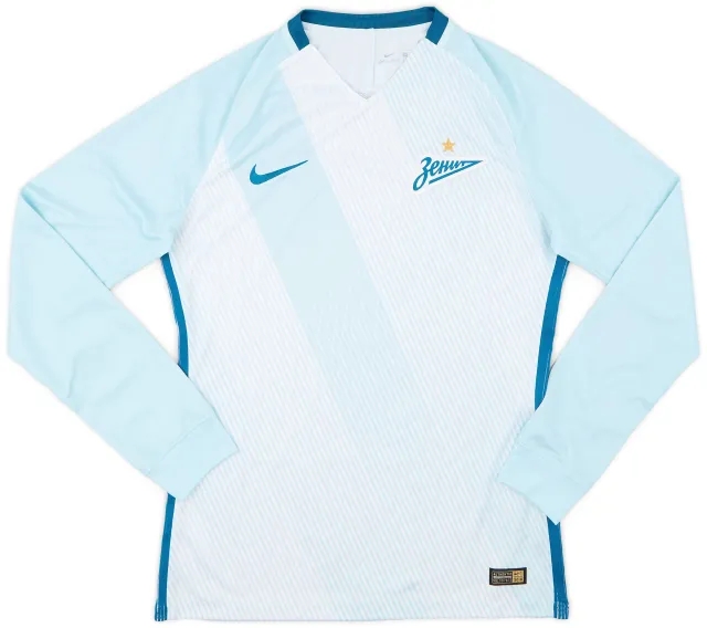 Nike 2016-17 Zenit St. Petersburg Authentic Away L/S Shirt - 9/10 - (M)