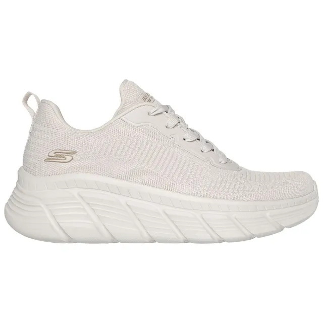 Skechers Women's BOBS Sport B Flex Hi - Flying HI Sneaker in Off White