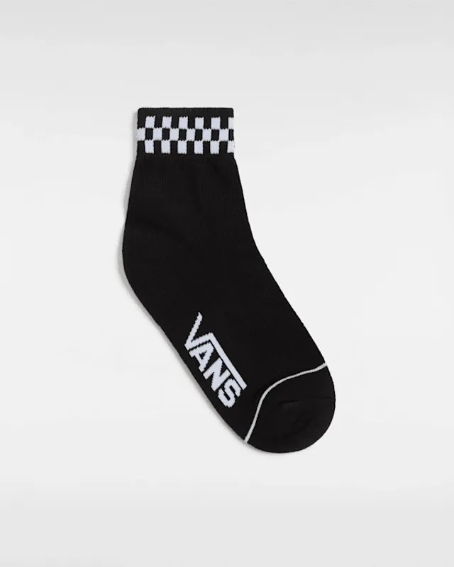 Vans - Kids Rox Peek-A-Check Socks (1 Pair), Black