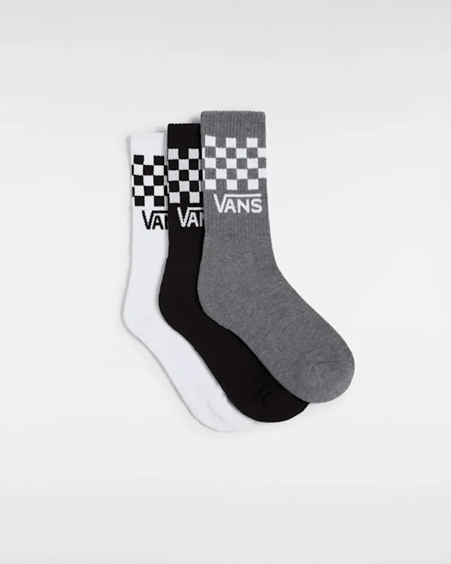 Vans - Kids Drop V Crew Socks (3 Pairs), Multicolour