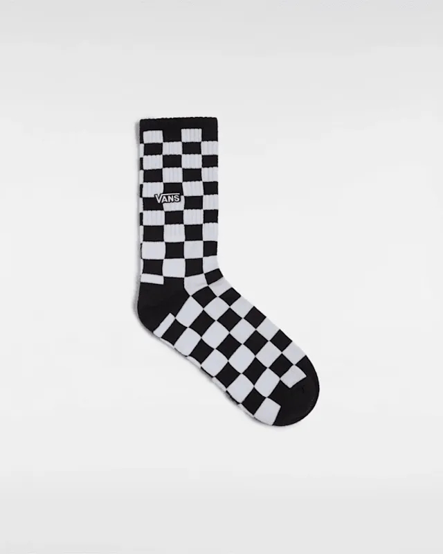 Vans - Checkerboard Crew Socks (1 Pair), Man, Black