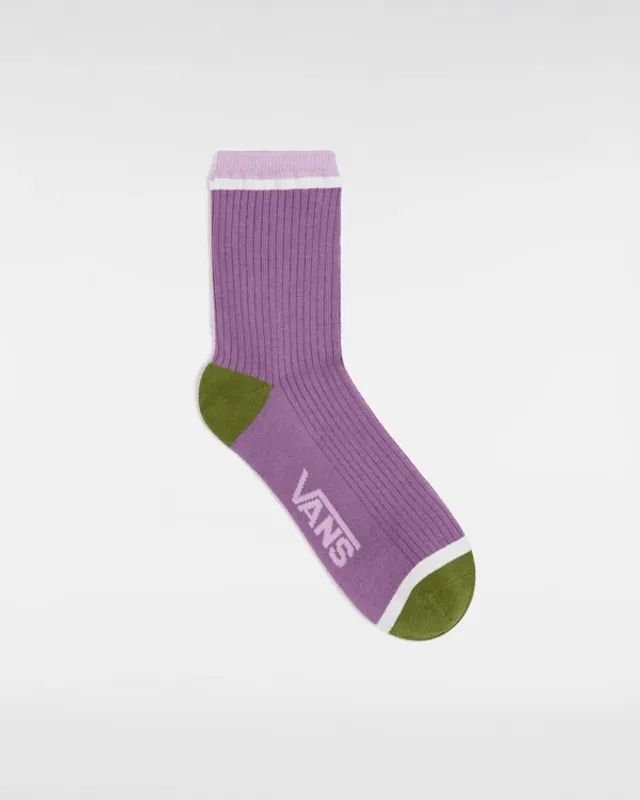 Vans - Miles Half Crew Socks (1 Pair), Woman, Purple