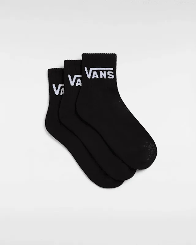 Vans - Classic Half Crew Socks (3 Pair), Black