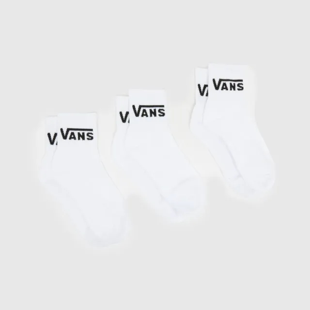 Vans - Classic Half Crew Socks (3 Pair), White