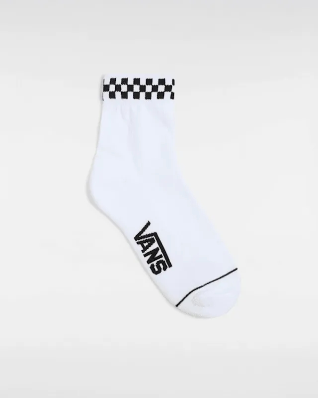 Vans - Peek-A-Check Crew Socks (1 Pair), Woman, White
