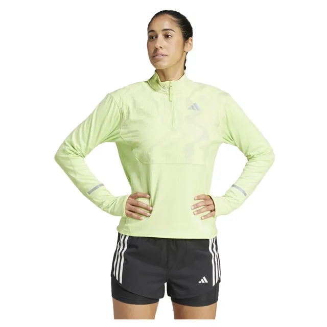 Adidas Ultimate Hi Vis Reflective Half Zip Sweatshirt