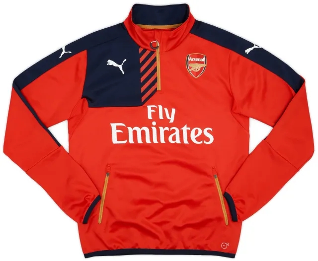 2015-16 Arsenal Puma 1/4 Zip Drill Top - 8/10 - (M)