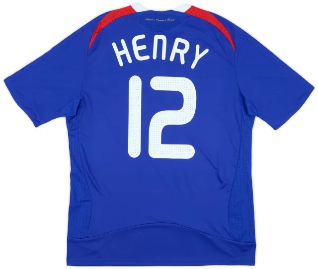 adidas 2007-08 France Home Shirt Henry #12 (L)