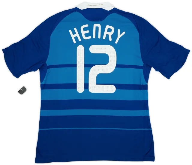 adidas 2008-09 France Home Shirt Henry #12 (XL)