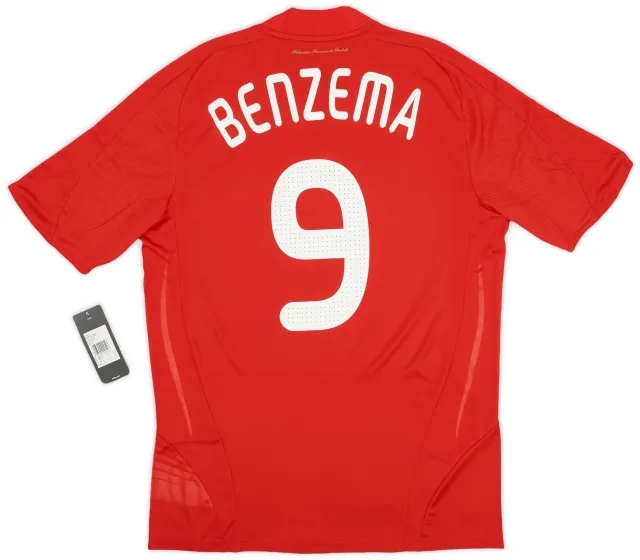 adidas 2007-08 France Away Shirt Benzema #9 (M)