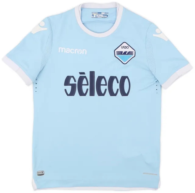 Macron 2017-18 Lazio Home Shirt - 6/10 - (S)
